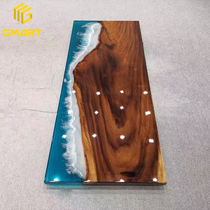 Gmart — <span class=keywords><strong>Table</strong></span> En noyer blanche 6x4, meubles de salon personnalisés, <span class=keywords><strong>Table</strong></span> de Restaurant, moule En époxy - Product Image 2