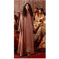 Costume pakistanais en georgette avec séquence de broderie Costume de mariage pour femmes au prix de gros