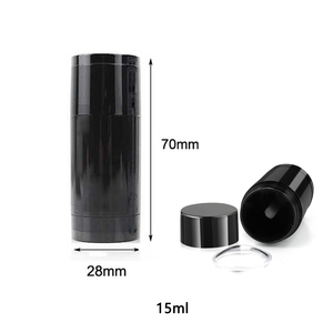 Grossiste 15g 30g 50g 75g Emballage Noir Brillant Bâton Déodorant Bâton Déodorant Récipient de Remplissage Vide - Product Image 1