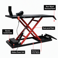 Plateforme élévatrice hydraulique électrique pour moto, table à ciseaux robuste, équipement d'atelier et de garage, kit d'outils de réparation