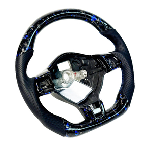 Vente directe d'usine de volants en fibre de carbone forgée de couleur personnalisée pour Volkswagen <span class=keywords><strong>Golf</strong></span> MK6 GTI R, volants en cuir - Product Image 3