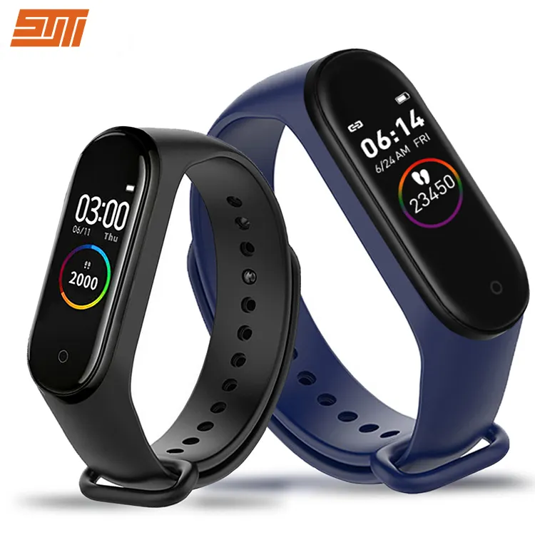 Herzfrequenz Blutdruck Health Tracker Nachricht Erinnerung Sport Armband Schritt zähler Armband Fitness Band M4 Smart Armband