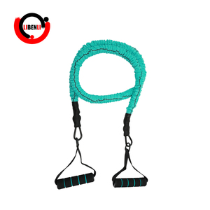 Poignées de tube de résistance réglables en tissu polyester, robustes, avec logo personnalisé, conception anti-craquement, pour athlètes - Product Image 3