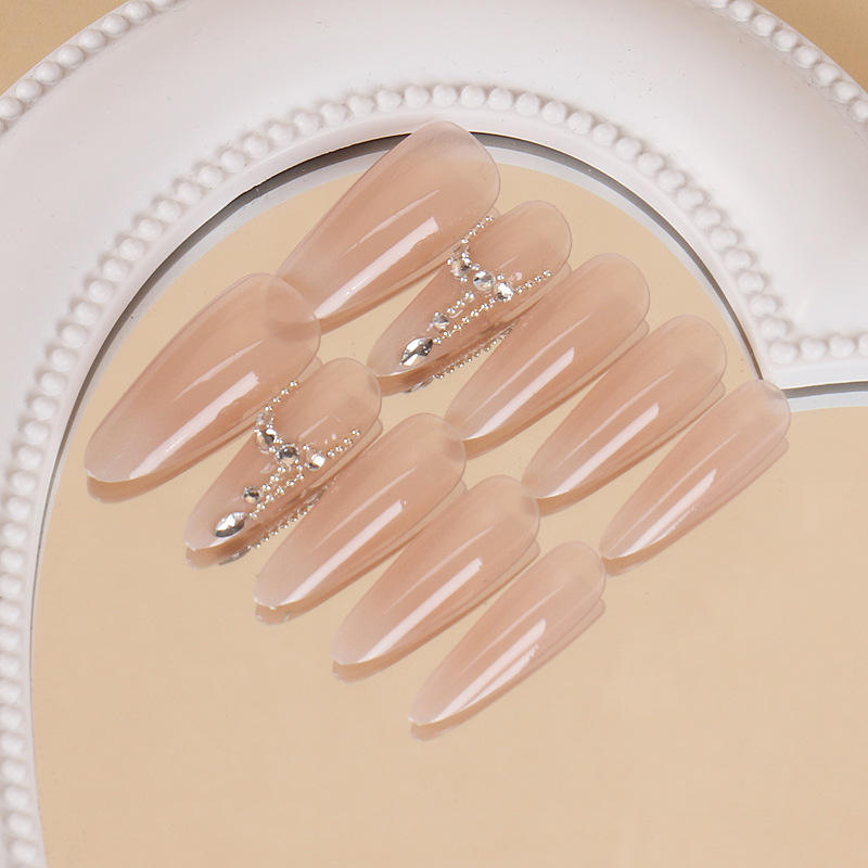 1409เล็บแฮนด์เมดขนาด M 10ชิ้นกระเป๋า