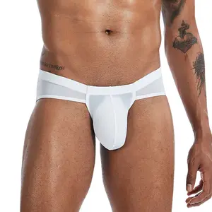 Roupa íntima sexy masculina, roupa íntima para homens gays jj boxer, confortável e respirável