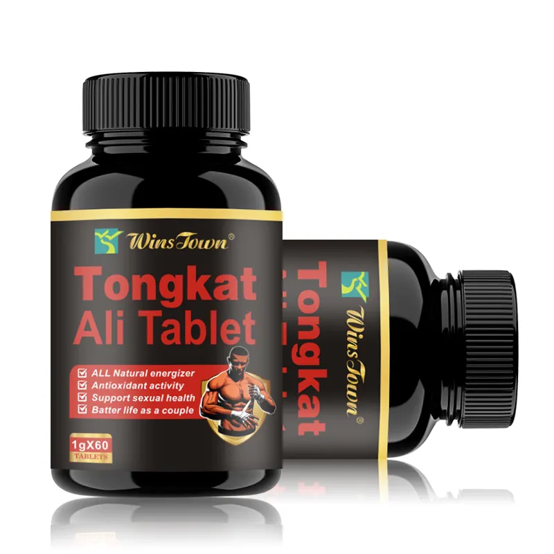 Natuurlijke Kruiden Custom Power Maca Tongkat Ali Extract Tablet Shilajit Ginseng Verbetert Energie Tongkat Ali Pillen Tablet Voor Mannen
