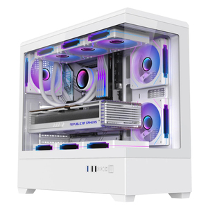 Nouvelle arrivée, boîtier d'ordinateur <span class=keywords><strong>PC</strong></span> ATX MATX ITX blanc, boîtier de tour moyen complet, boîtiers de jeu <span class=keywords><strong>pour</strong></span> ordinateur de bureau, CPU - Product Image 2