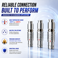 UHUB Serie B 1B, Conector Multipolar de Precisión de 10 Pines para Instrumentos Médicos