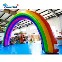 Personalizzato pubblicità gonfiabile arco gonfiabile arcobaleno arco per le corse