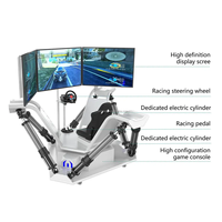 Machine de jeu d'arcade Dreamland, simulateur de course automobile VR, simulateur de course, machine de jeu à 3 écrans, arcade, réalité virtuelle pour enfants