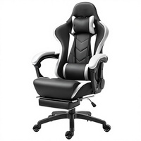 Chaise de jeu en cuir personnalisée, chaise d'ordinateur, siège de compétition pour la maison et le dortoir, inclinable, réglable en hauteur, pivotante, moderne et simple