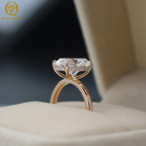 Custom Classic 18k Solid Gold Lab Grown <b>Diamonds</b> <b>Ring</b> 4ct D VVS2 Oval Cut Lab <b>Diamonds</b> Engagement <b>Ring</b> with IGI Certificate - Product Image 5