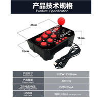 Mando Arcade con Cable 4 en 1 para Switch, PS3, PC, Android TV con Botones de Función Completa, Controlador de Juegos USB