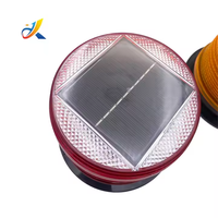 Lampu kedip surya Led peringatan murah, lampu lalu lintas portabel, kontrol keamanan jalan