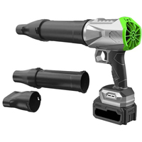Souffleur de feuilles sans balais 1000W, alimenté par batterie, outil de soufflage de neige, de feuilles et de poussière, sécheur de voiture, ventilateur à jet électrique portatif