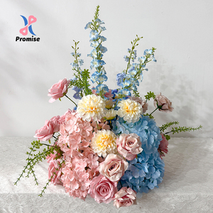 Blush Blue Hydrangea Larkspur Silk Floral Kit Wedding Backdrop & <b>Table</b> Flower Decor - Product Image 1
