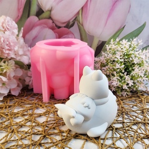 แม่พิมพ์หล่อเรซินทำมือสำหรับเครื่องประดับตกแต่งแบบทำมือซิลิโคนสไตล์ INS สาวน้อยที่ด้านหลังของ W0291แม่พิมพ์ปลา - Product Image 3