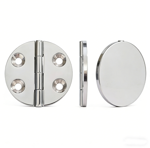 Charnière à charnière plate en acier inoxydable 316 de qualité marine, robuste, finition miroir polie, pour bateau, yacht, porte d'armoire et mobilier - Product Image 3