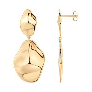 PAVOI Boucles d'oreilles pendantes en forme de goutte d'eau pour femmes légères et martelées - Product Image 1