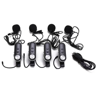 XTUGA PRO-4CII Offre Spéciale professionnel universel UHF 4-Lavalier casque Microphone pour l'enseignement de la parole Microphone en plastique sans fil