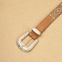 Ceintures pour femmes JULUN, ceintures western, ceinture Y2K, ceinture large à rivets en strass, style punk, accessoire de décoration, vente en gros