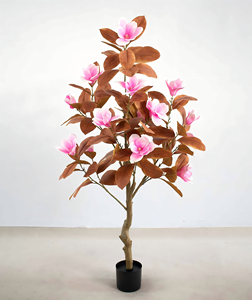 Plante artificielle M733 pour la décoration de la maison, arbre d'<span class=keywords><strong>orchidée</strong></span>, plantes et fleurs artificielles avec pots, magnolia, bonsaï - Product Image 3