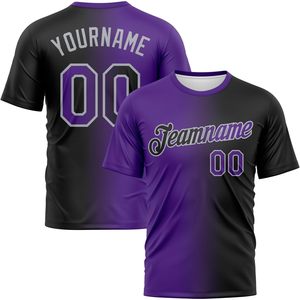 Camiseta de Béisbol Personalizada con Degradado, Unisex para Adultos, Absorbente de Humedad, Sublimada, Cuello Redondo, Nombre, Número y Nombre del Equipo Personalizados - Product Image 1