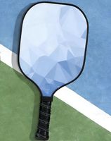 Pala de Pickleball de Fibra de Vidrio, Pala Individual para Principiantes, Ultraligera, Duradera, para Uso en Interiores y Exteriores