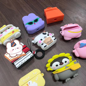 Custodia personalizzata 3D con Design OEM in gomma in Silicone per auricolari <span class=keywords><strong>Airpods</strong></span> 2 3 cover per cuffie Wireless per <span class=keywords><strong>Airpods</strong></span> Pro 2 - Product Image 2