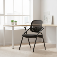 Chaise de bureau ergonomique pliable pour salle de réunion et de formation, chaise pliante en plastique pour salle de conférence, mobilier de vente en gros