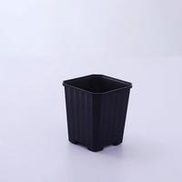 Pots à fleurs miniatures carrés en plastique 7*8CM, design minimaliste pour jardinage domestique, pot sur pied intérieur/extérieur transparent