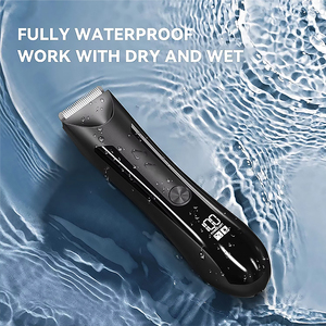 Nuovo display digitale LCD da <span class=keywords><strong>uomo</strong></span> LED trimmer per capelli corpo elettrico rasoio lavabile rasoio forbici per capelli - Product Image 5