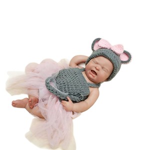 Poupée réaliste OtardDolls, poupée reborn de 45 cm en silicone, jouet réaliste, figurine de fille pleureuse à tête chauve - Product Image 5
