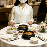 Tablier jetable non tissé léger résistant à la poussière pour bar à sushis, cuisine japonaise, chef