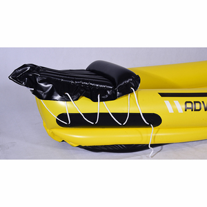 Kayak en PVC jaune personnalisé pour 3 personnes, en aluminium, pour les sports de plein air, la pêche, le surf, le canoëing sur les lacs, les rivières et les mers - Product Image 4