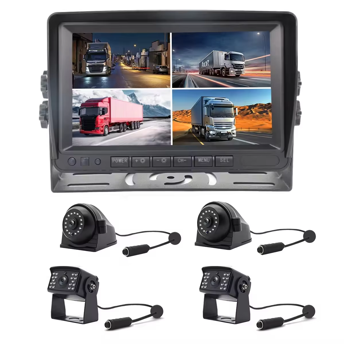 Set standard nero con quattro fotocamere