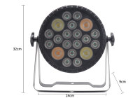 Luz Par Multifuncional 4+16 WA RGBUV para Iluminación de Escenarios