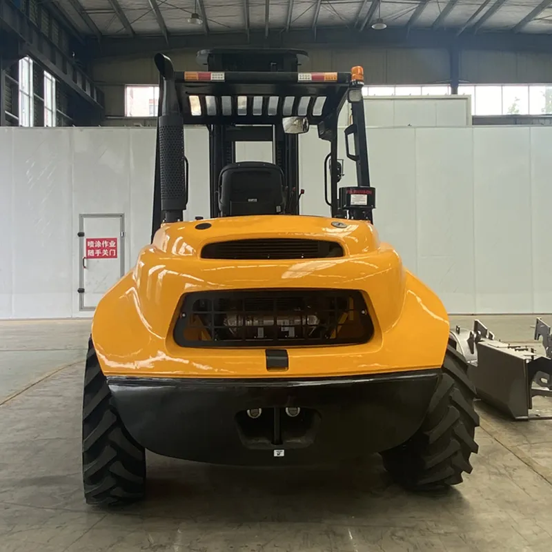 Sıcak satış 4WD tüm arazi tipi Forklift 4x4 off-Road forklift 5ton 3.5ton bozuk arazi forklifti arazi tipi Forklift