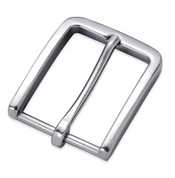 Boucle à ardillon en acier inoxydable 35 mm réglable, accessoires de quincaillerie métalliques pour équipement équestre, bagages et sangles