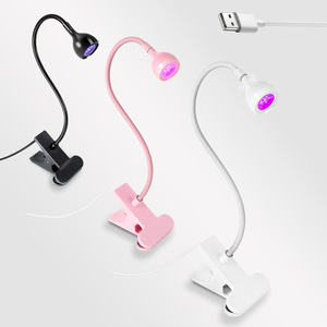 Lampe UV LED portable mini pour ongles, design à clipser sur bureau en ABS, séchage rapide du vernis gel, lumière de polymérisation pour la maison, le salon, la manucure, le sac - Product Image 4