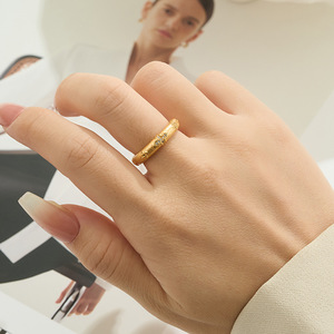 Vintage Court Style Gold Plated Open <b>Ring</b> With Zircon Inlay <b>Adjustable</b> Flower Design Jewelry Gift - Product Image 2