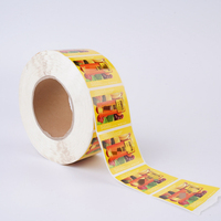 Papier autocollant personnalisé avec logo, étiquettes adhésives en rouleau pour bouteilles d'huile de coco en gros