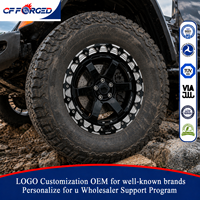 Jantes de camion tout-terrain forgées monobloc de haute qualité personnalisées, 17, 18, 20 pouces, noir brillant, 5x127, pour Jeep Wrangler JL 2 portes