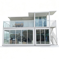 Maison mobile de luxe en conteneur préfabriqué modulaire de 20 pieds, personnalisable, à montage rapide et étanche