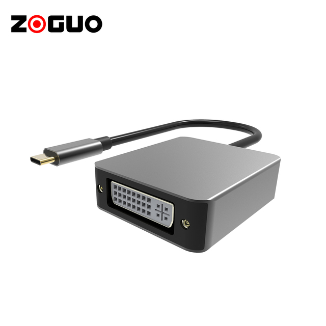 High-Speed Modern 65W Max Power Delivery USB C DVI Adapter Excellent Quality Aluminium Shell Compatible Type C USB Hub Laptop
