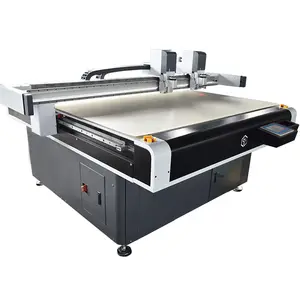 Digital cnc cutting machine for cardboard carton gift box pizza box smooth edge cutting