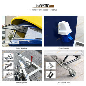 金利京商業用コーヒーキオスク景勝地ハンバーガーフライドチキン軽食トレーラー屋台移動式巨大ヘルメット型フードトラック - Product Image 3