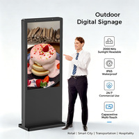 Écran d'affichage numérique extérieur étanche 32 43 49 pouces, écran LCD intelligent IP65, signalisation numérique pour la publicité commerciale