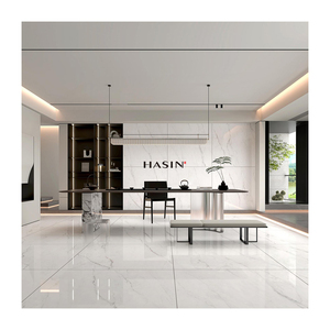 Baldosas de Porcelana Blanca Pakala <span class=keywords><strong>para</strong></span> Interiores, Piedra Sinterizada Tipo Mármol, Formato Grande 1200X1200 <span class=keywords><strong>para</strong></span> Comedores - Product Image 2