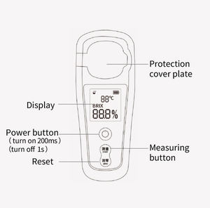 0-55% alat ukur brix akurasi tinggi brix-refrakto meter digital refraktometer gula harga pabrik - Product Image 5